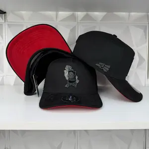 Nayarit México SnapBack hat-black/read suede visor