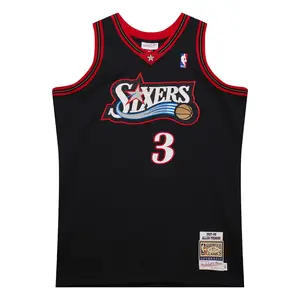 Allen Iverson Philadelphia 76ers 1997-98 Black Authentic Jersey