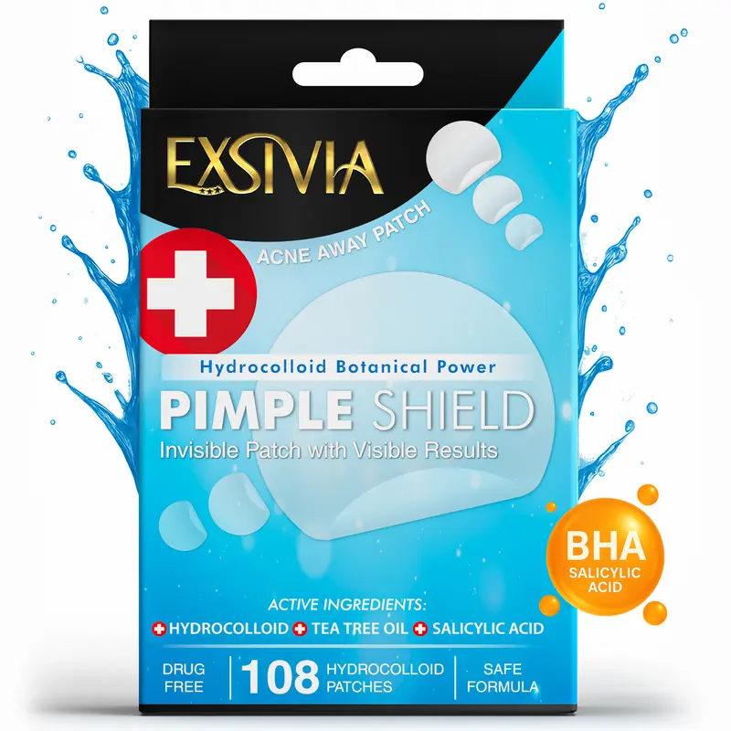 Acne Pimple Patches, Ultra Thin Gentle Blemish & Zit Covers, Natural and optimal Healing, Suitable for All Skin Types, 108 Hydrocolloid Patches No Rinse Formula Skin Care Product