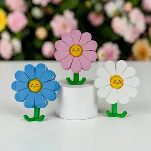 Flower Bloom Bag Clipper Magnet | 3D Printed Cute Daisy Hook | Fridge Organizer | Kitchen Bag Clip | Key Holder | Home Decor