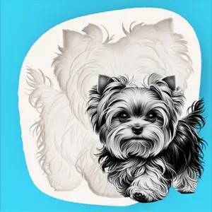 Cute Dog Silicone Mold, 3D Big Eye Design, Perfect for Making Adorable Candy Chocolate, DIY Craft Supplies