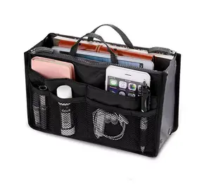Women’s Travel Handbag Organizer Insert – Multi-Pocket Tote Purse Liner for Bags