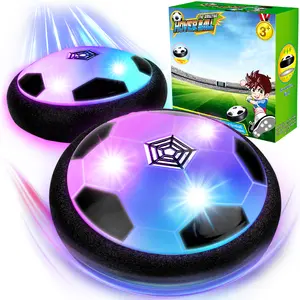 Hover Soccer Ball for Kids with LED Lights, Rechargeable Indoor Floating Football Toy with Soft Foam Bumper — Fun Sports Game for Boys and Girls Ages 4-10, Perfect Birthday Gift