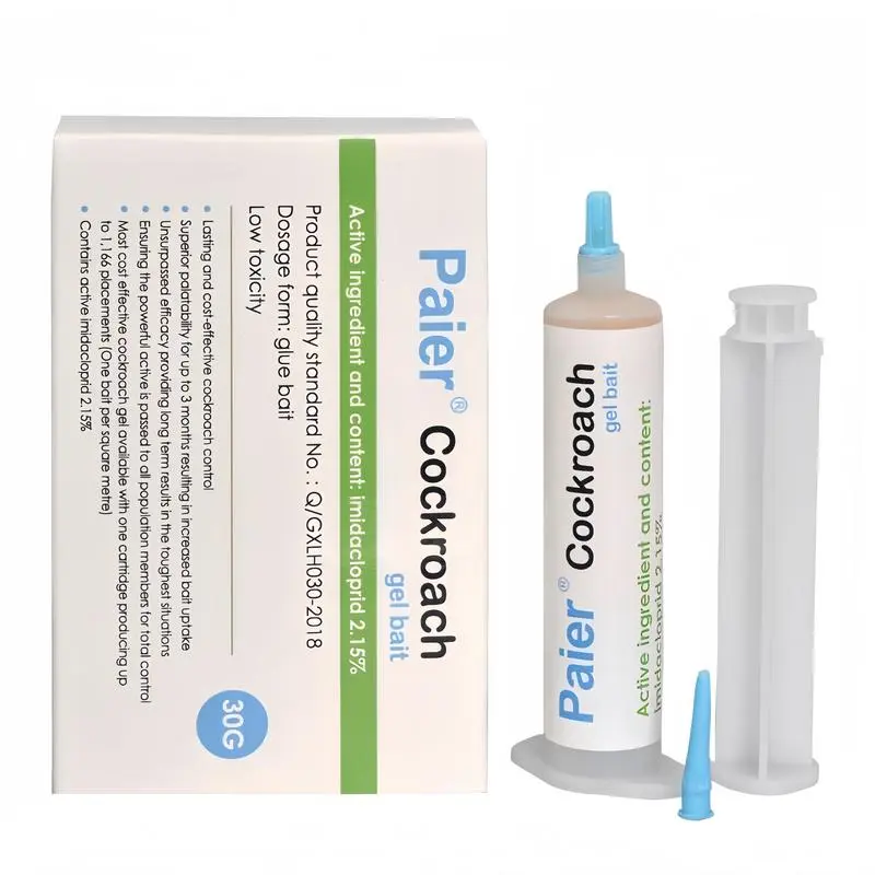 Indoor Cockroach Exterminator, Insect Repellent, 1 tubes x 30g, 1 plungers and 2 tips, German Cockroach Pest Control, Can be used indoors and outdoors, Cockroach Killing Gel for American Cockroaches, German Cockroaches and other major cockroach species