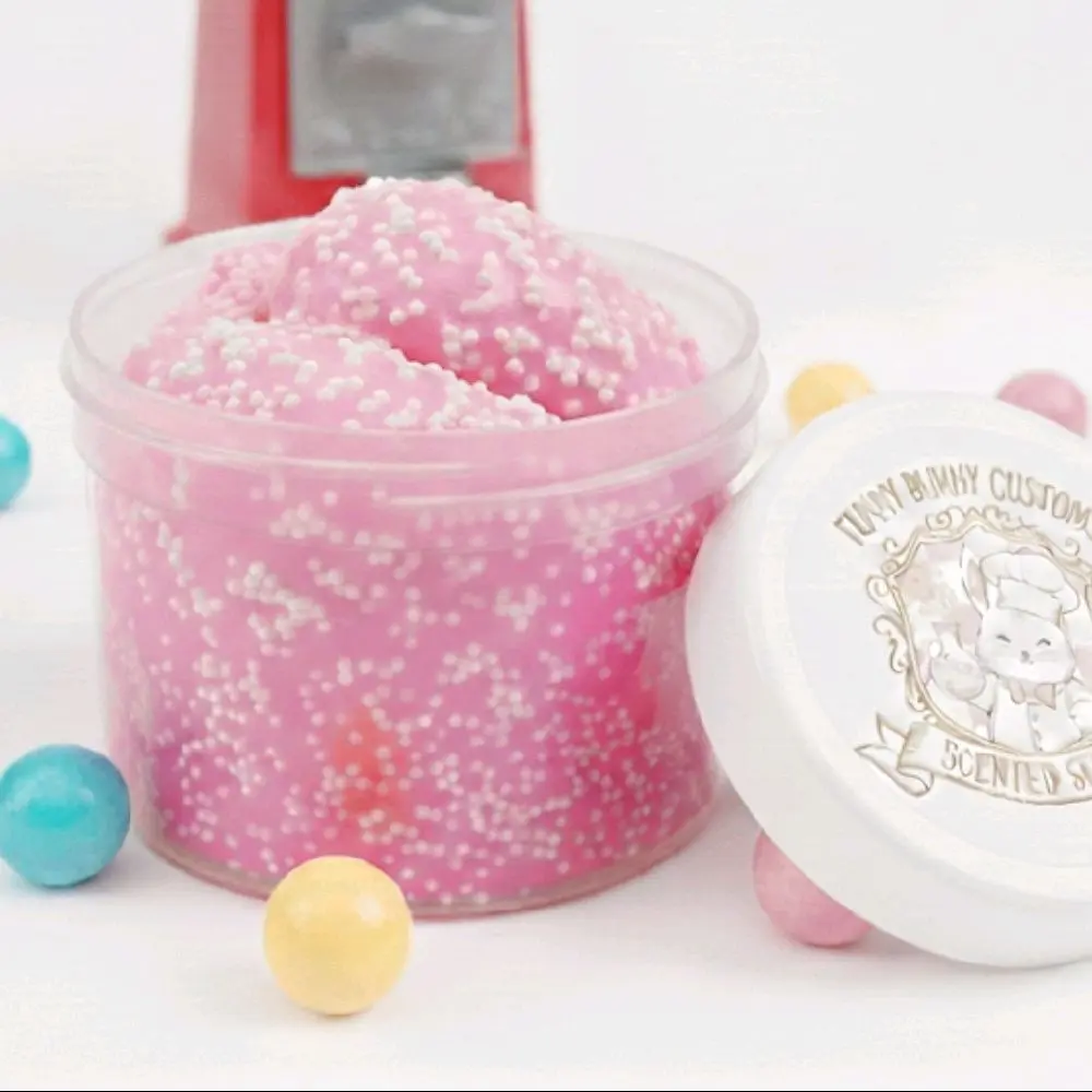 8 oz Pink Bubble Gum Pop- Scented Slime - for Stress Relief and Play