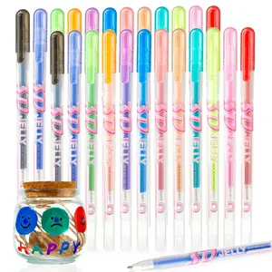 3D Jelly Pen Set,12 Colors 3D Glossy Jelly Pens, Assorted Colors Gel Ink Pens for DIY Painting Drawing Coloring, Suitable on Glass, Plastic, Art Supplies, Artistic Tools, Art Craft Supplies