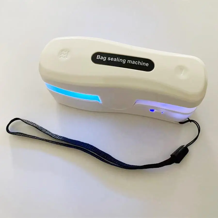 Portable Sealing Machine, USB Rechargeable Food Bag Sealing Machine, Dual-purpose for Sealing and Opening, Hidden Blade for Opening Bags Without Hurti