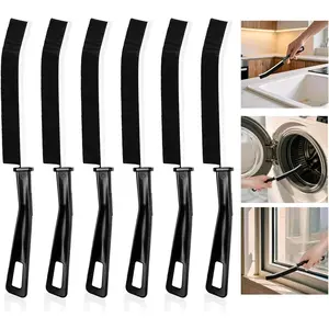 Cleaning Brush 6 PCS Hard Bristle Crevice Cleaning Brush for Kitchen & Bathroom Crevice Cleaning Tool, Bathroom Gap Brush, Cleans Tile Gap/Tight Spaces/Window Tracks