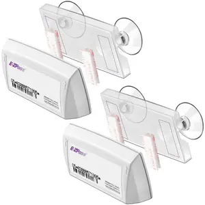 2 Pack EZ Pass Holder for Windshield for  States Major, Ezpass Holder for Windshield Easy to Install and Remove Ipass Sticker Mont Toll Transponder Holder for