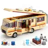 【TOKMOC】66002,Yellow Rvs Building Block Set,Upgraded Creative yellow bus Building Brick,Classic Camper Van gift Toy Suitable for Birthday Gifts, Movie Fans Collection,For aged 12 and above,Stress relief toy,986 Pieces car building perfect christmas