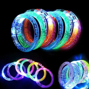 mushroomcase 24 Pcs LED Toy Bracelets Set - Party Supplies Favors, Led Rave Glow Toys Accessories for Christmas Parties, Wedding, Birthdays, Concert, Night Games