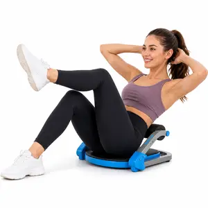 Ab Machine, Sit Up Exercise Equipment with 3 Adjustable Resistance Levels, Automatic Rebound Ab Crunch Machine for Core Workout, Ab for Stomach outdoorfun