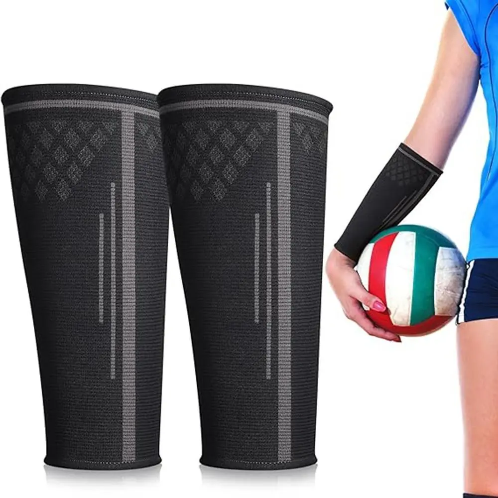 1pc Elastic Volleyball Arm Sleeves Fashion Breathable Wrist Support Arm Warmers Sports Forearm Compression Sleeve for Tennis Basketball