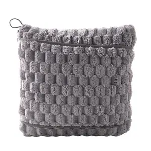 L.W. Clothing Company Premium Soft Travel Blanket and Pillow 55"x35" 100% Ultra-Soft Polyester with Lumbar Support & Hand Luggage Sleeve for Travel Compact Folding