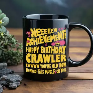 New Achievement Ceramic Mug 2-sided, Dungeon Crawler Carl Coffee Mug 11oz 15oz, Birthday Gift for Crawlers, New Achievement Merch