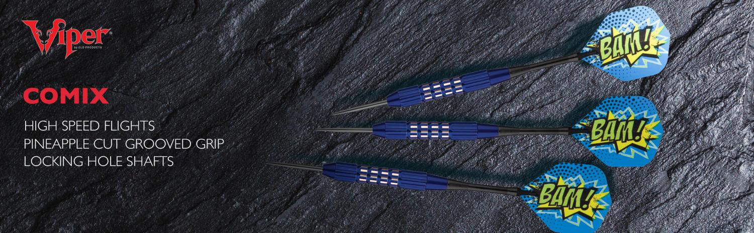 Viper Comix Darts Steel Tip Darts Blue 22 Grams
