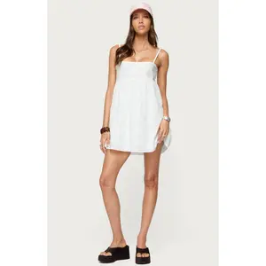 Edikted Women's Winifred Eyelet Babydoll Mini Dress