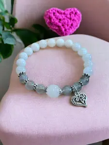 Moonstone and Labradorite Bracelet: Enhance Intuition, Emotional Healing, New Beginnings and Growth
