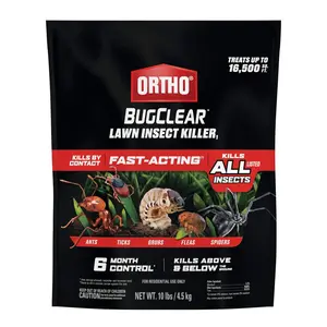 Lawn Insect Killer Granules for Outdoor Pest Control, Fast Acting Formula with Long-Lasting Protection Against Ants, Ticks, Fleas, Spiders and Grubs, Treats up to 16,500 Sq Ft, 10 lb Bag