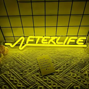 One piece of After Life neon light, cyberpunk LED wall decoration, USB power supply, switch control, game light suitable for manholes, bedrooms, and game rooms, wall mounted neon light