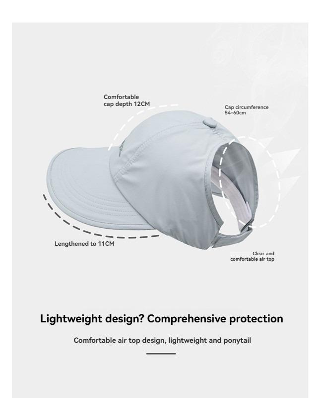 2-Pack UPF Sun Protection Baseball Hat for Men and Women - Lightweight, Adjustable Velcro Closure, Wide Brim Outdoor Sports Hat, All-Season Elastic Design (White/Gray/Black)