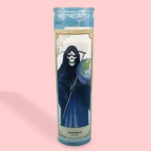 Santa Muerte candle white