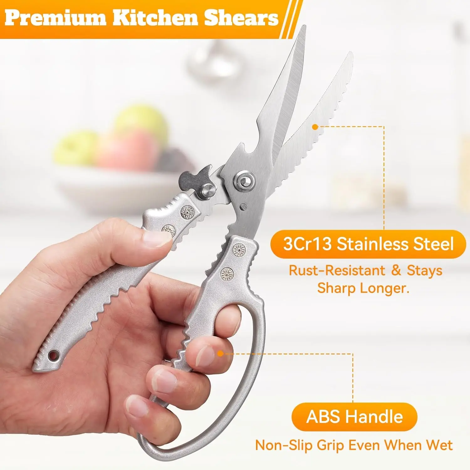 Heavy Duty Kitchen Scissors, Poultry Shears