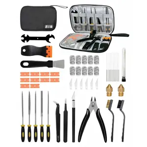 Printer Tools Kit, 53 count  Printer Accessories & Cleaning Kit for  FDM/SLA, Includes Nozzle Cleaning Kit, Scraper, Deburring Tool, Files, Brushes - Complete Starter Kit with Case