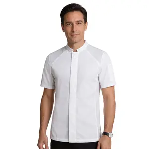 BASIL2 Men's Short-Sleeve Chef Coat | Michelin Jacket