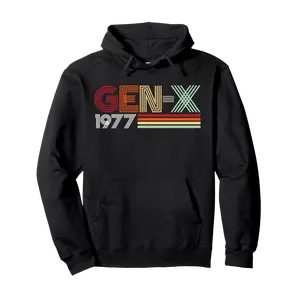 Gen X 1977 Retro Generation Xer Vintage Text Style Pullover Hoodie - Arturopell Shop Hb0djn1b1zc