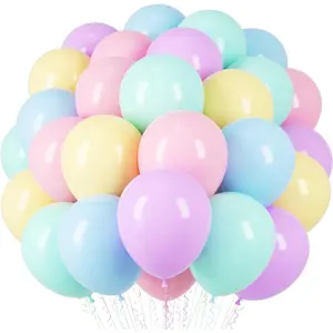 Pastel Balloons, 66pack 12inch Macaron Latex Party Balloons for Graduation, Easter, Wedding, Birthday, Bridal Shower, Rainbow Party, Baby Shower, Anniversary Party Decorations