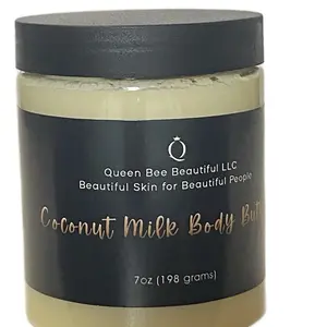 Coconut Milk Body Butter Moisturizer for Body Care - Fragrance-Free, Silky, Nourishing Formula for Daily Dry Skin, Delivers Moisture, 12-Month Shelf Life