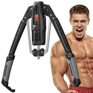 Arm Trainer 22-440lbs Adjustable Resistance Chest Expander for Home Gym Upper Body Strength Training Equipment Durable Carbon Steel Fitness Gift for Men Women