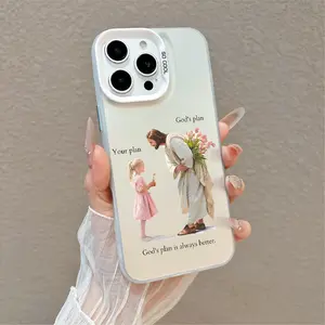 Softcase for iPhone 17 16 E Pro Max 15 Plus 14 13 12 11 XS XR Jesus & Child Print Premium Shockproof Silicone Lightweight Anti-Scratch Protective Cover