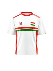 Hungarian football jersey - Comfortable fit, breathable and sweat-absorbent. Customized football team uniform for teamwork. For Europe, Hungary. Men's casual football shirt. Loose and breathable round-neck T-shirt football sportswear.