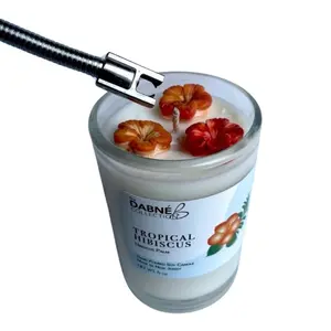 Tropical Hibiscus 6oz Candle - Spa Themed Candle Decor Scent
