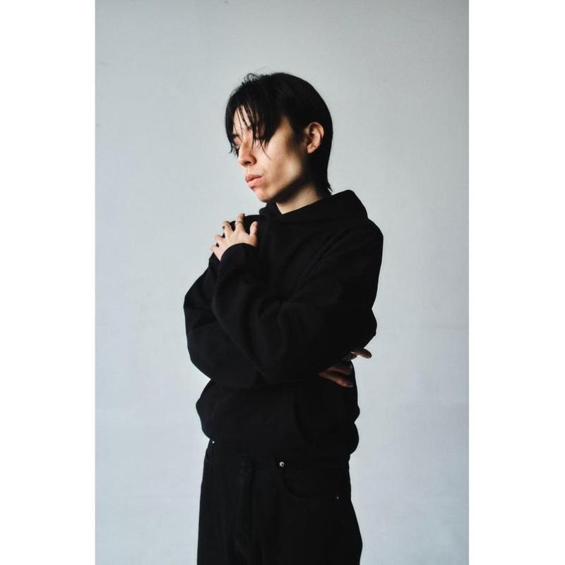 French Terry Hoodie - Jet Black, Oversized Drop Shoulder Fit, 100% Cotton, Big Front Pocket, Lint-Free Inside, Unisex Style, 410 GSM, Medium Size, Soft & Comfortable