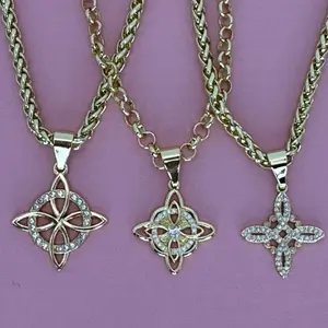 Witch Knot Necklaces- Gold Plated