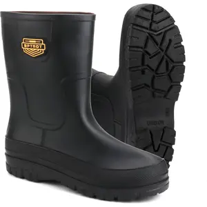 Men's Waterproof Work Rain Boots – Anti-Slip PVC with Reinforced Toe & Heel – Lightweight Outdoor Boots for Fishing, Gardening, Farming & Boating