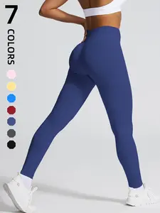 Women's High Waist Seamless Yoga Pants, Butt Lifting Outdoor Sports Tight Long Pants, Breathable Knit Fabric for Fitness Commuting Home Use