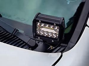 Nilight Ditch Light Brackets Hood Hinges Mount Bracket Kit for Auxiliary Offroad LED Pod Work Lighting on Toyota Tacoma 1995 1996 1997 1998 1999 2000 2001 2002 2003 2004