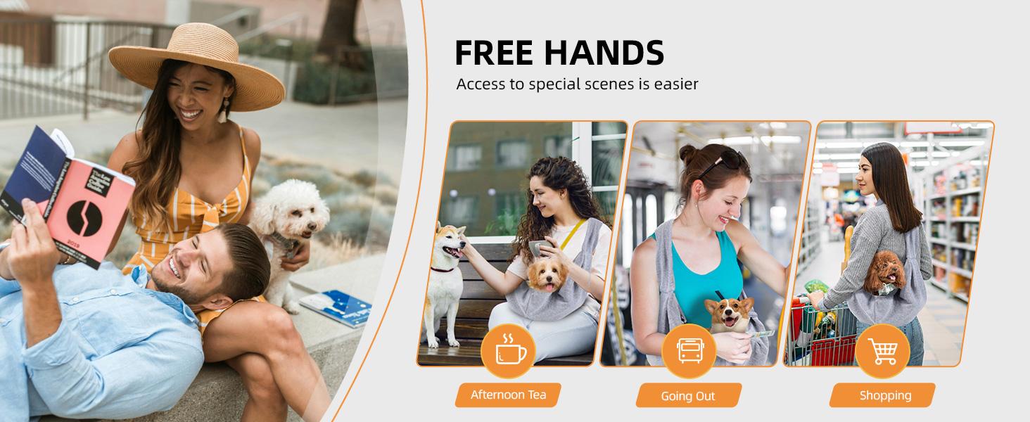 Front-Carrier Pet Backpack for Dogs, Breathable Dog/Cat Carrier, Perfect for Hiking, Camping, and Travel, Suitable for Small/Medium Puppies or Large Cats.