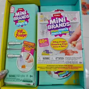ZURU Mini Refrigerator Blind Box Mini Toy Set Great Baby House Scene Playable Gift For Children