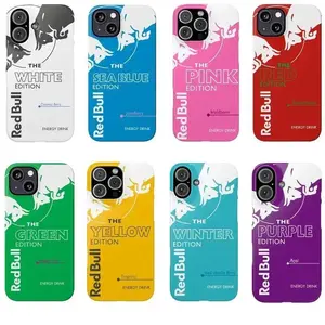 Red Bull energy drink phone Cases For iPhone 17 16 15 14 13 12 Promax Pro Plus, Double-layer hard shell protection,best Gift