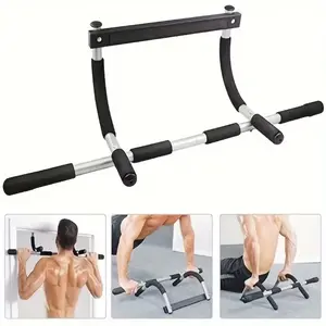 Pull Up Bar for Doorway, Thickened Steel Max Limit 440 lbs, Upper Body Fitness Workout Bar, Multi-Grip Strength for Doorway, Indoor Chin-Up Bar Fitness Trainer for Home Gym Portable, Father's Day Gift