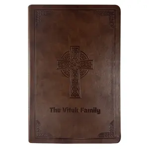 Custom CSB Brown Standard Size Holy Bible Large Print Size | Cross Celtic - Tiktok
