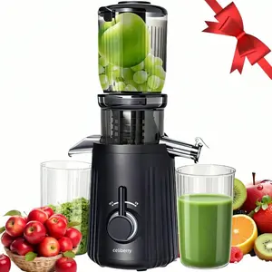 Cold Press Juicer Machines, Compact Slow Masticating Juicer With 4.2" Large Feed Chute Fit Whole Vegetable & Fruit, Easy To Clean, Self Feeding Double-Layer Spray Painting Blender, 98% Juice Purity,Quiet Motor Juicer , Fruit Presses For Household Purposes