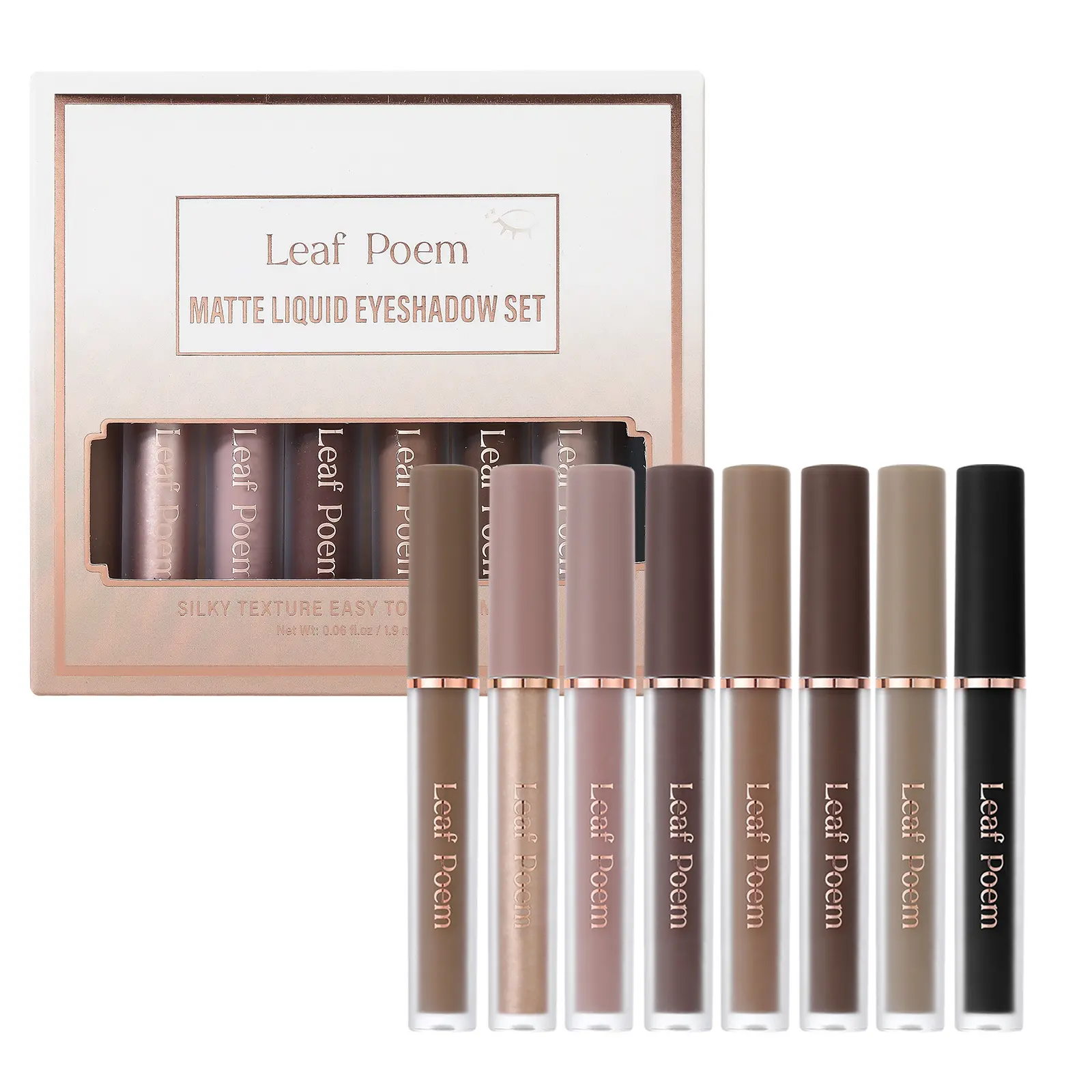 8-Shade Matte Liquid Eyeshadow Pen Kit Set - #8 Colors/Set, Velvety Mist Texture, Waterproof, Smudge-Proof, Blendable, Long-Lasting, 3D Eye Definition, Essential Adult Cosmetic, Gifts for Women, Easy Beauty Product, Sohochic giftideas
