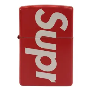 Pre-owned Supreme Brass Small Leather Goods Logo Zippo Lighter