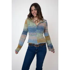 Women's Minimalist Casual Knitwear Top, Skye Baby Blue Sweater Women's Minimalist Casual Knitwear Top, Skye Baby Blue Sweater